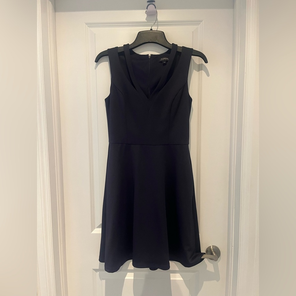 Le Chateau Navy Blue Sleeveless Dress